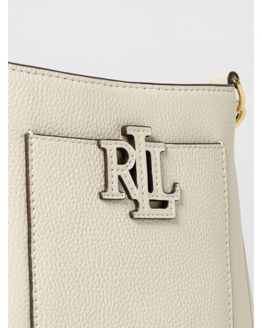 Ralph Lauren Natural Grained Leather Bag