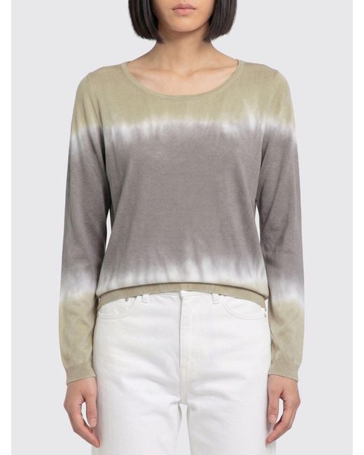 Roberto Collina Gray Tie-Dye Sweater