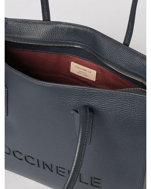 Coccinelle Black Hammered Leather Bag
