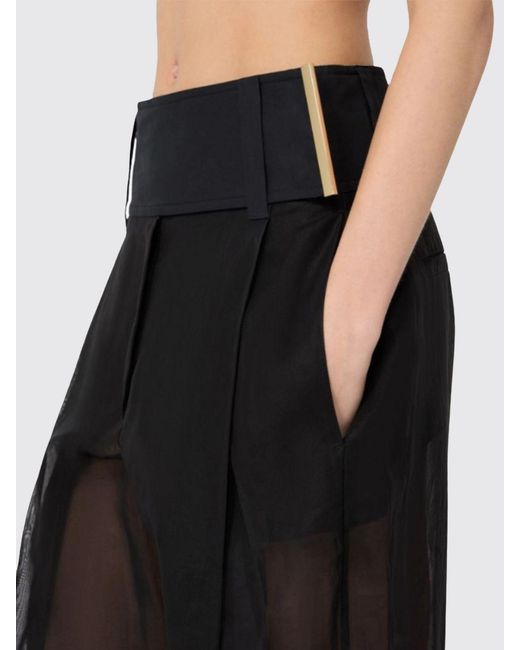Sportmax Black Ferito Wide Leg Trousers