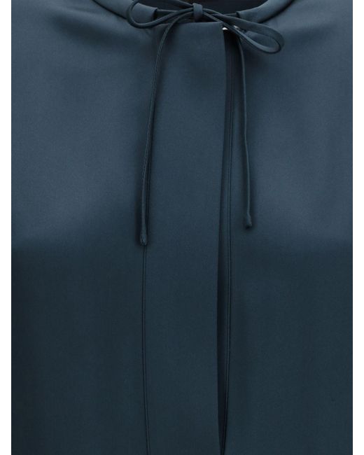 Giorgio Armani Blue Silk Shirt