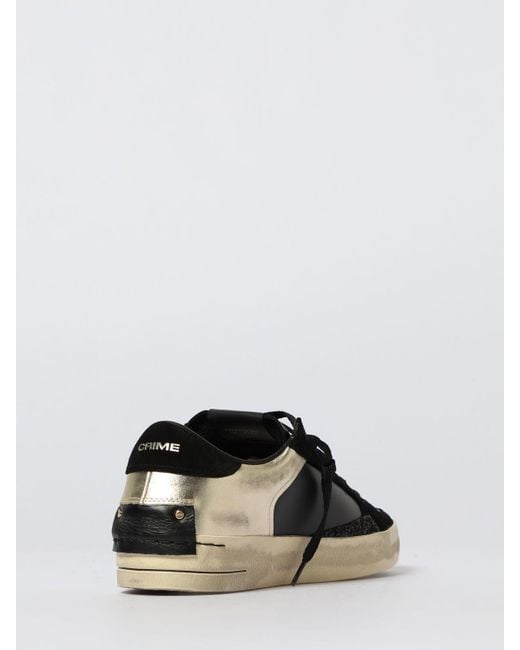 Crime London Black Sneakers Damen