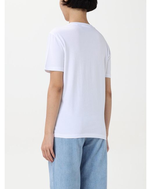 Just Cavalli White Embroidered Logo Tshirt