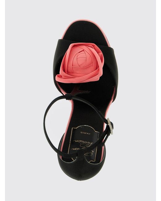 Roger Vivier Black Flat Sandals