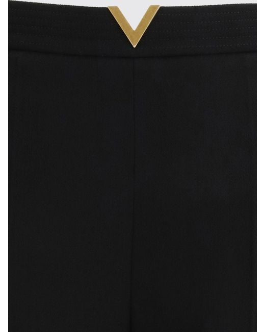 Valentino Black Classic Wool Trousers