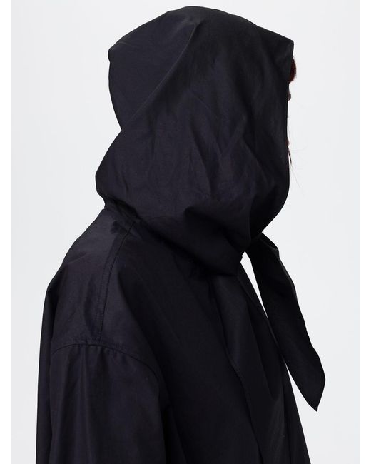 Totême Blue Hooded Organic Cotton Jacket