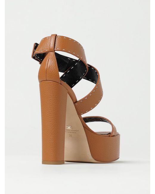 Elisabetta Franchi Brown Schuhe Damen