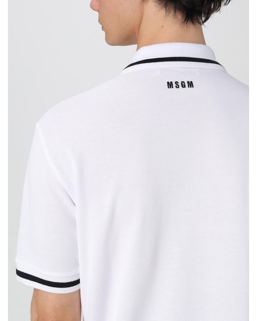 MSGM White T-Shirt for men