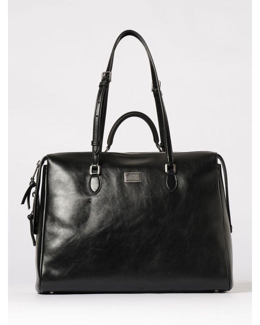 Dolce & Gabbana Black Dolce &Amp Gabbana Vittoria Leather Bag for men