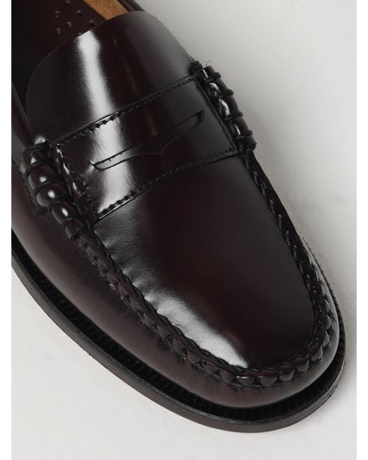 Sebago Black Classic Dan Bicolor Leather Loafers