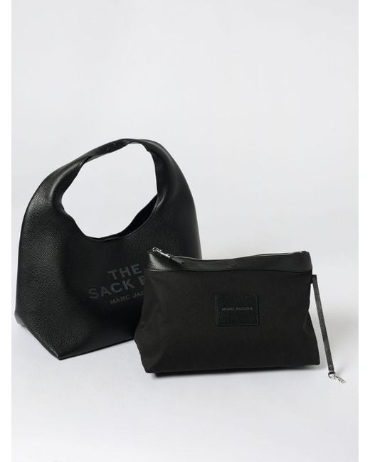 Marc Jacobs Black The Sac Bag Grained Leather Bag