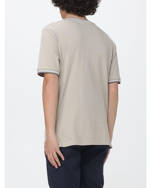 Jeckerson Natural Cotton T-Shirt With Logo for men