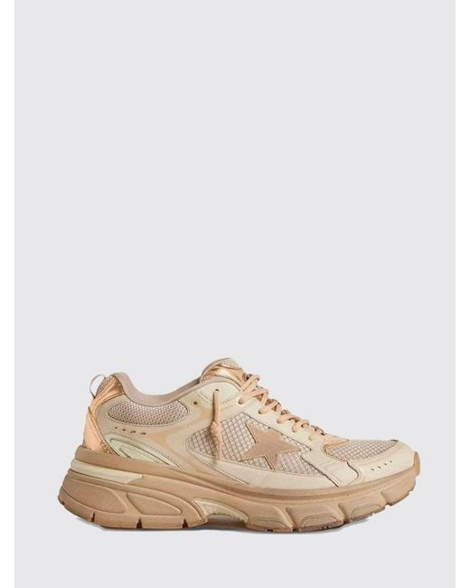 Golden Goose Deluxe Brand Natural Lightstar Mesh And Leather Sneakers for men