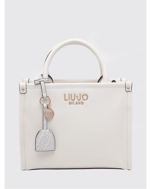 Liu Jo Gray Ridhi Grained Faux Leather Bag