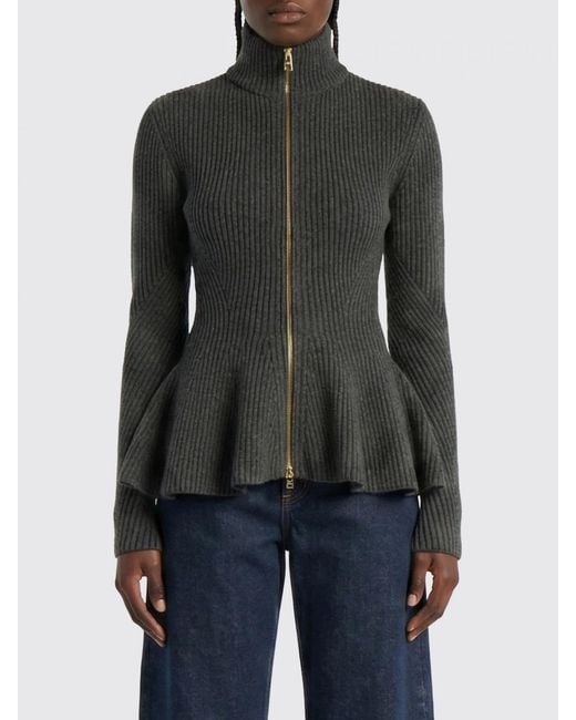 Alaïa Black Virgin Wool And Cashmere Cardigan