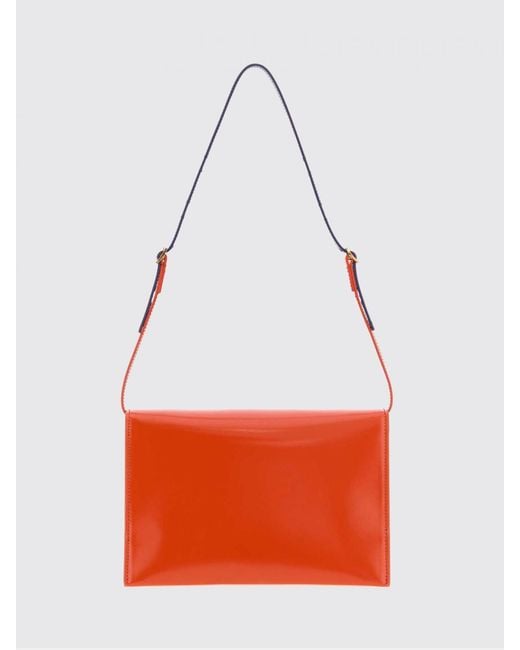 Borsa A Tracolla File di Jil Sander in Red