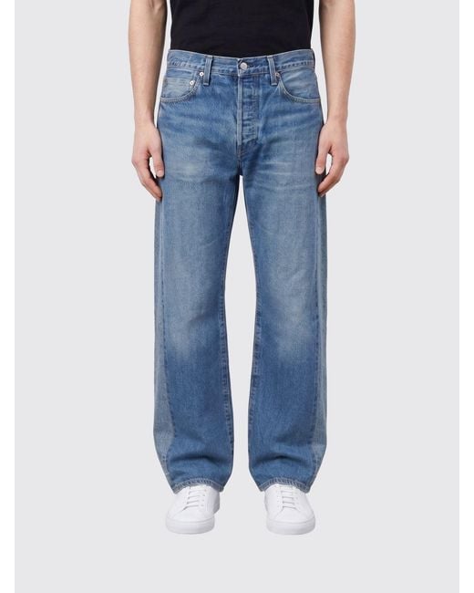Levi's Blue 501 Wide Leg Jeans for men