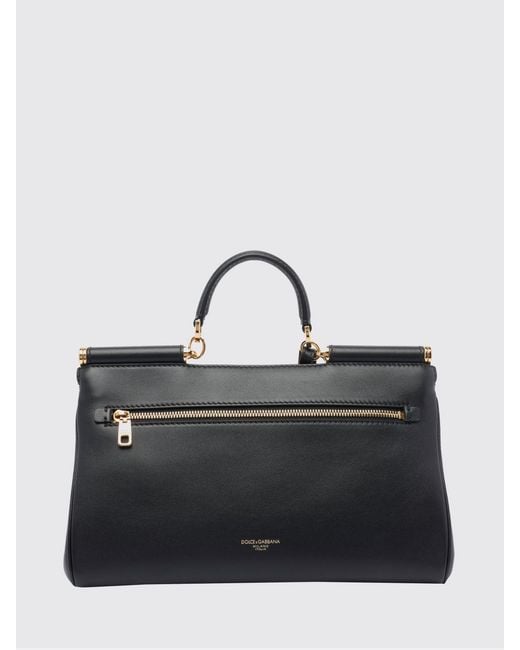 Dolce & Gabbana Black Dolce &Amp Gabbana My Sicily Plongé Leather Bag