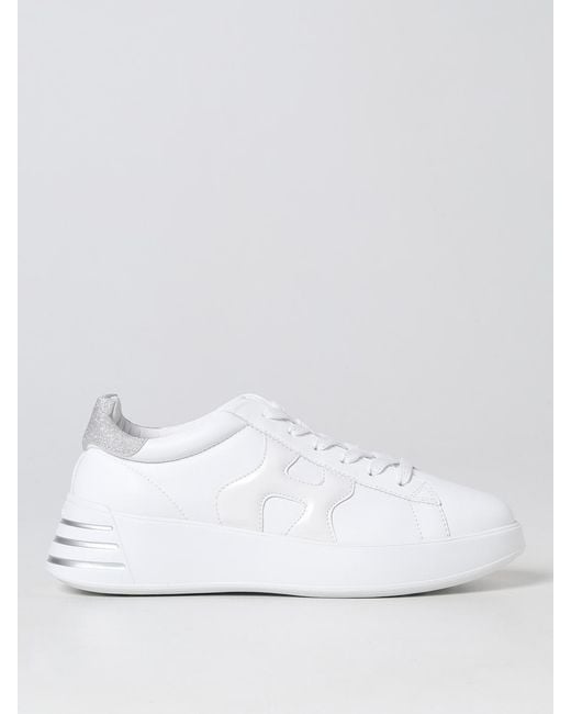 Baskets Rebel H564 En Cuir Hogan en coloris White