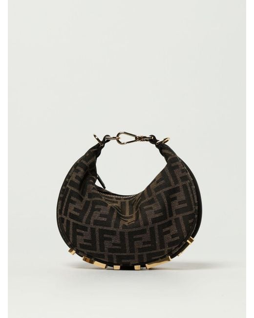 Fendi Black Schultertasche Damen