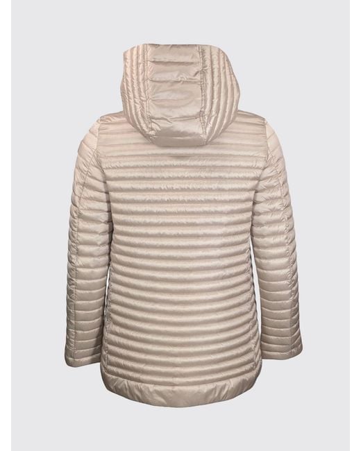 Save The Duck Natural Nylon Down Jacket With Hood