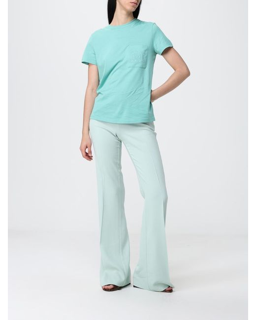 Pinko Blue Jersey Flared Trousers