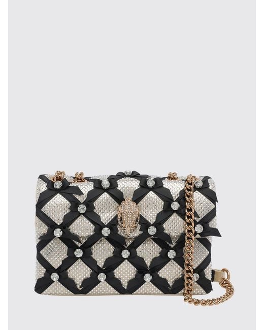 Kurt Geiger Natural Kensington Polyester Bag With Rhinestones