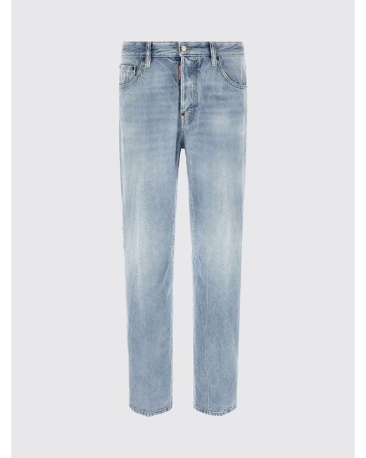 DSquared² Blue Slim Fit Cotton Denim Jeans for men
