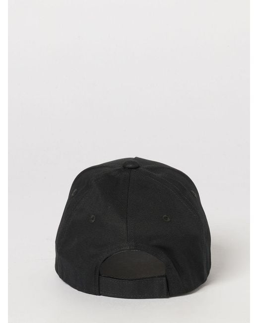Emporio Armani Black Cotton Baseball Cap for men