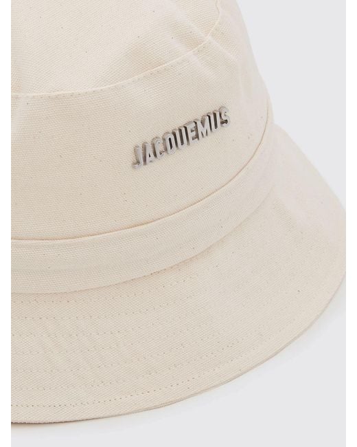 Jacquemus Natural Le Gadjo Cotton Twill Hat