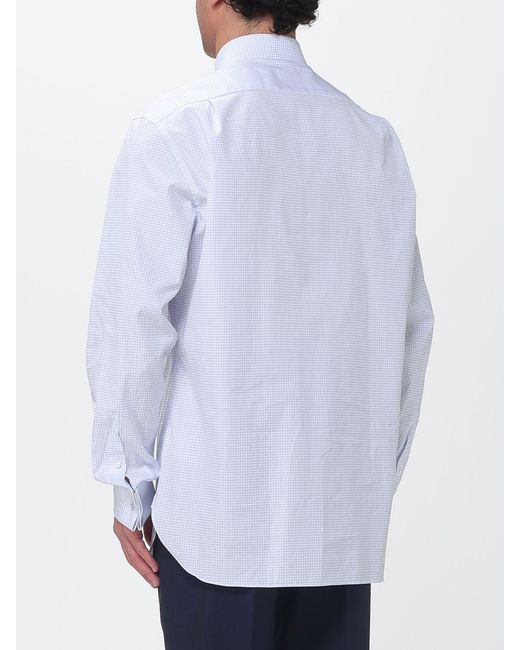 Zegna White Classic Poplin Shirt for men
