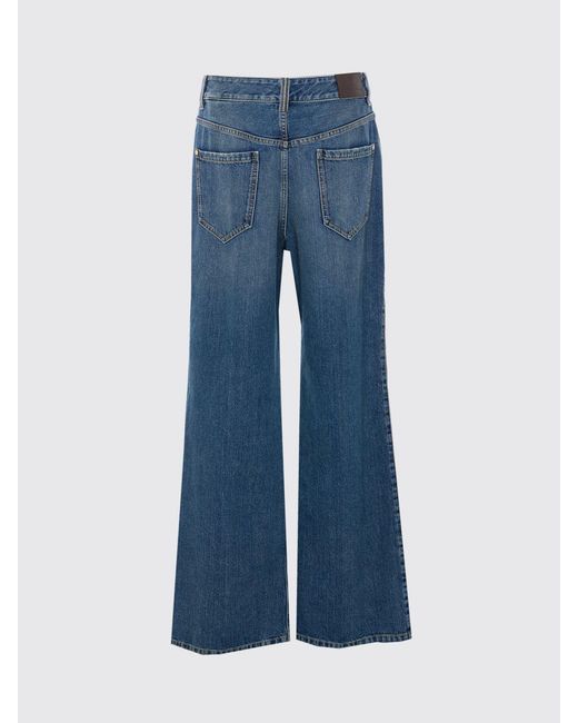 Brunello Cucinelli Blue Cotton Flared Jeans