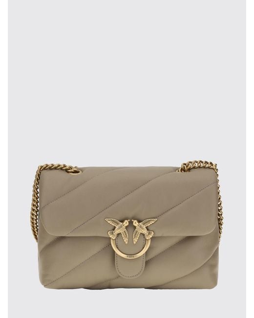 Pinko Gray Shoulder Bag
