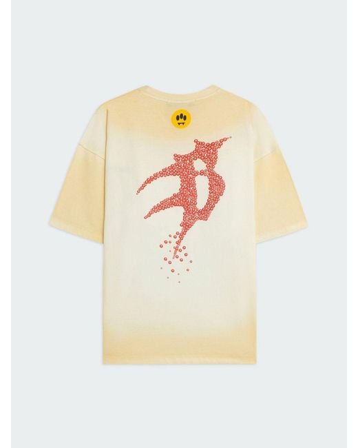 Barrow Natural Printed Cotton T-Shirt for men
