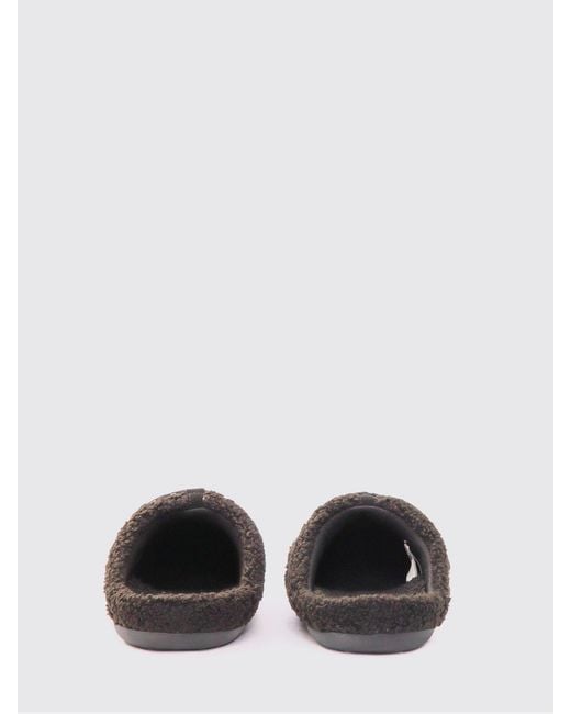 Moon Boot Brown Teddy Shearling Slippers for men