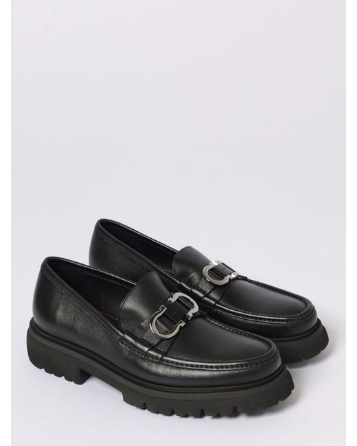 Ferragamo Black Shoes for men