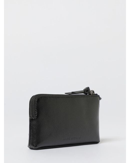 Marc Jacobs Black The Snapshot Wristlet Saffiano Leather Clutch