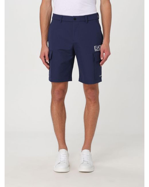 Pantalones cortos EA7 de hombre de color Blue