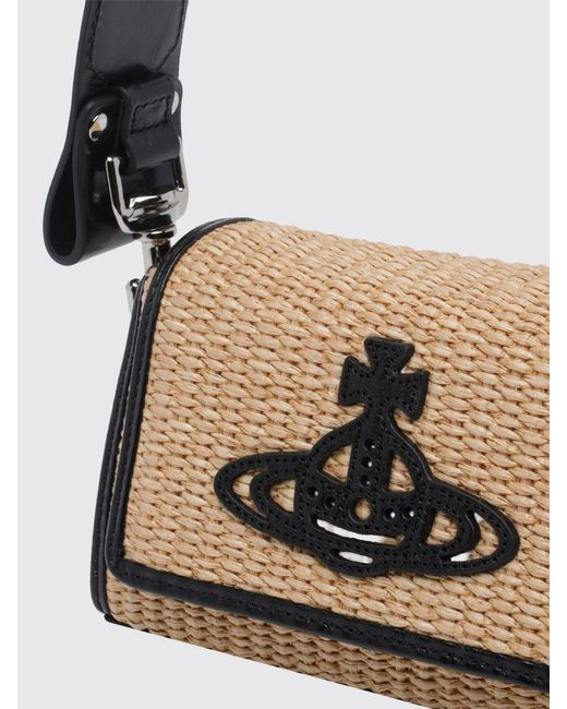 Vivienne Westwood Natural Medium Hazel Orb Shoulder Bag