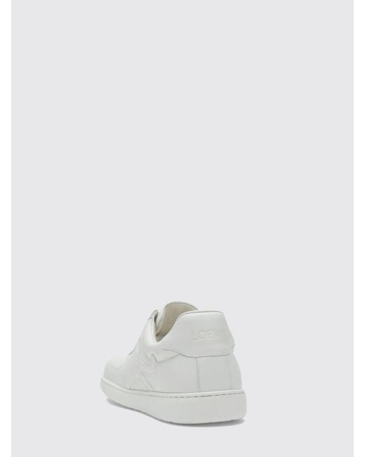 Loewe White Jambo Leather Sneakers for men