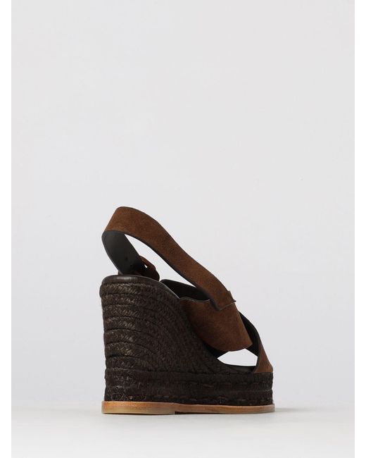 Castaner Brown Betina Suede Wedge Sandal