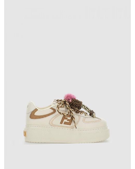 Fendi Natural Match Platform Sneakers