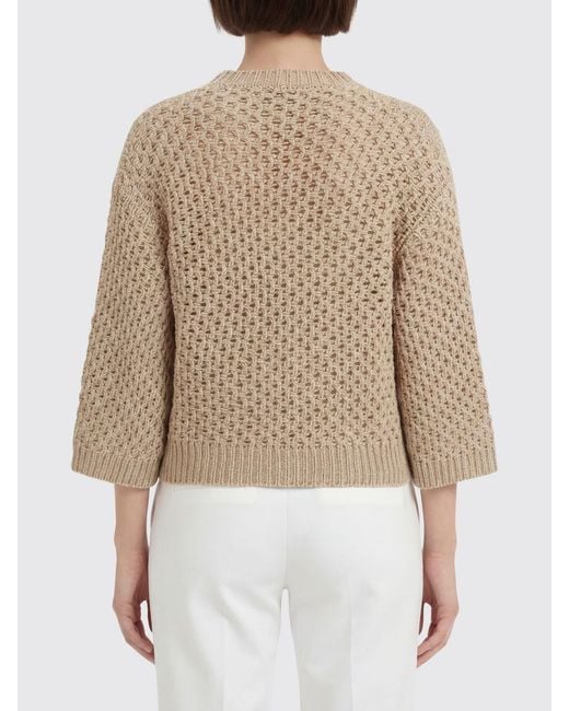 Fabiana Filippi Natural Openwork Pullover