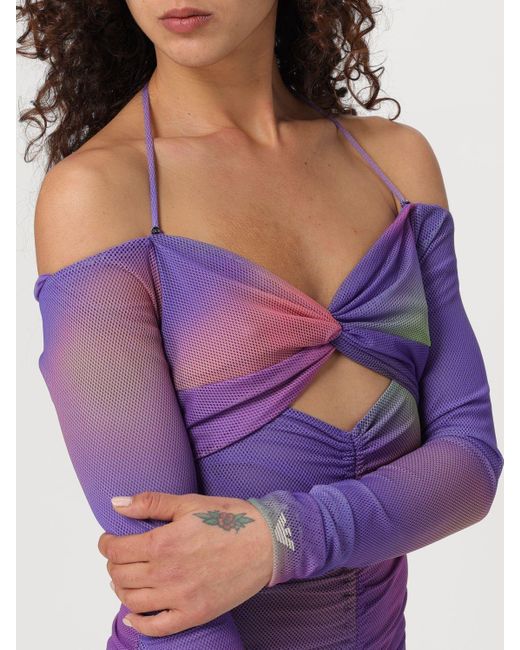 Emporio Armani Purple Dress