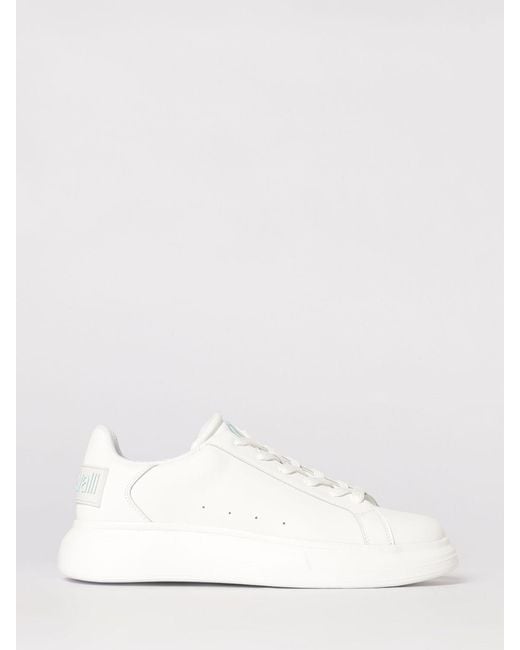 Just Cavalli Natural Leather Sneakers for men