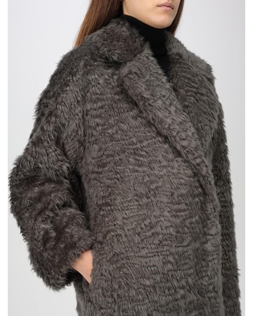 Stand Studio Gray Pelzmantel Damen