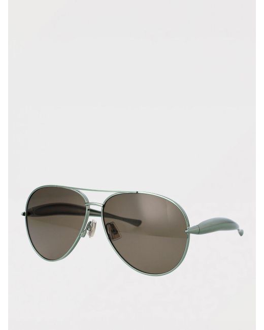 Bottega Veneta Metallic Sardine Aviator Metal Sunglasses for men