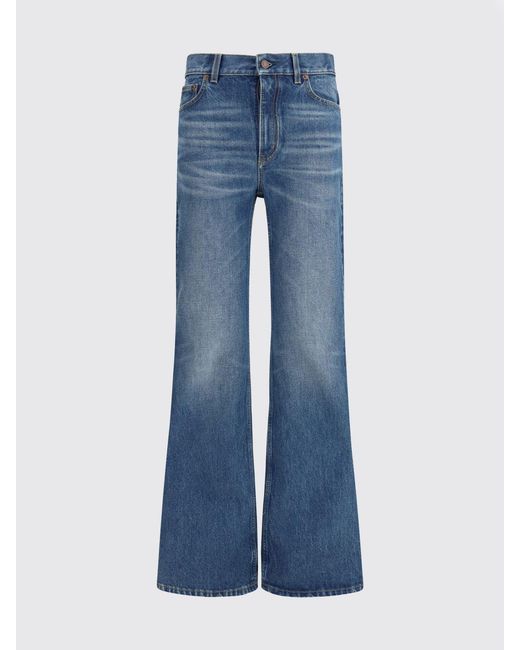 Chloé Blue Chlo&Eacute Flared Cotton Denim Jeans