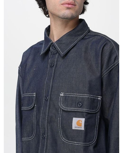 Carhartt Blue Melbourne Denim Overshirt for men