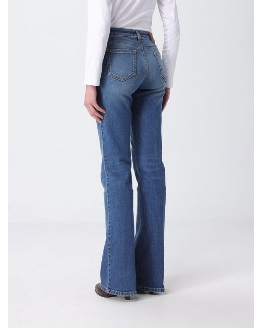 Fay Blue Flared Stretch Denim Jeans